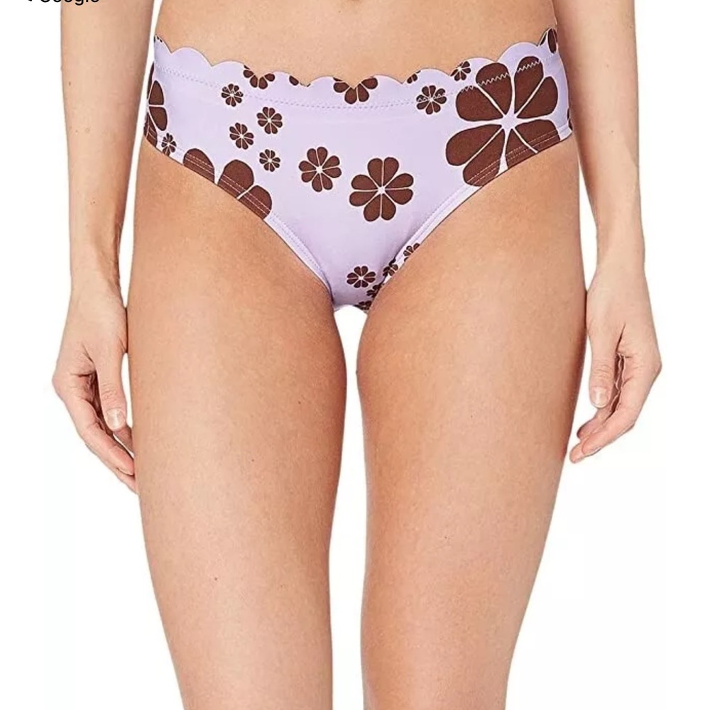 Kate Spade Scalloped Bikini Bottoms, Lilac, Women's X-Large